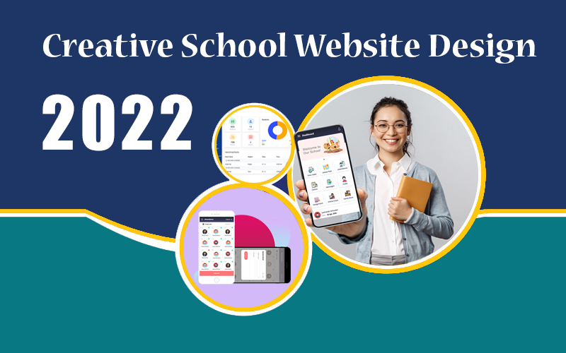 Creative School website design Ideas 2022