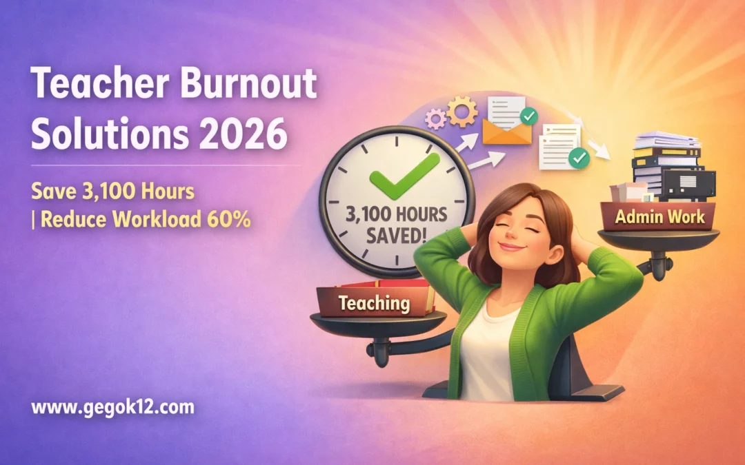 Teacher Burnout Solutions 2026: Technology Saves 3,100 Hours Annually