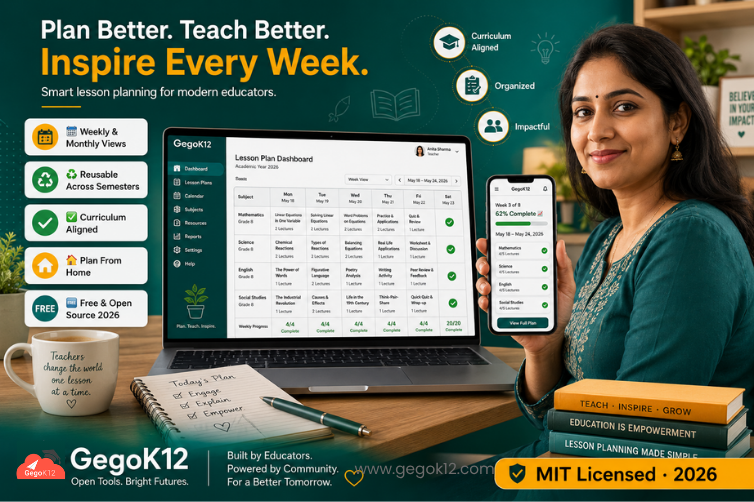 Best Free Lesson Plan Software for School Teachers in 2026 — Why GegoK12 Is Every Teacher’s Planning Superpower