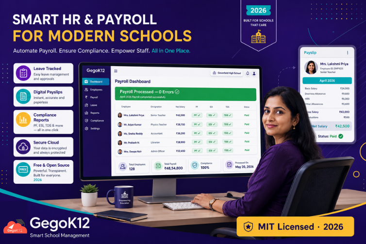 Best Free School Payroll and Leave Management Software in 2026 — Why GegoK12 Is Every School HR Administrator’s Most Powerful Tool