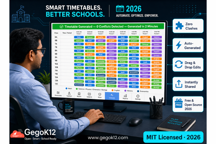 Best Free Automatic Timetable Generator for Schools in 2026 — How GegoK12 Ends the Scheduling Nightmare