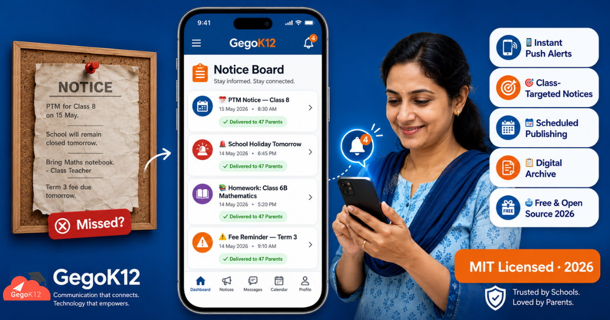 Free School Notification System for Parents 2026_Gegok12 Free School Notification System for Parents 2026_Gegok12