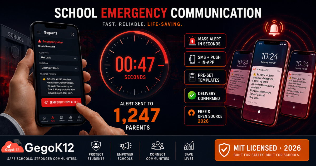 Open Source Emergency Notification System for Schools_Gegok12
