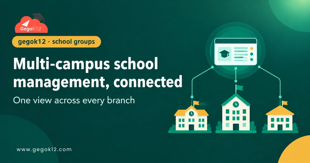 multi-campus school management software architecture in GegoK12